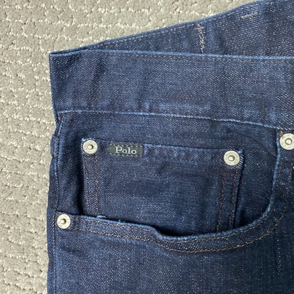 Polo Ralph Lauren Hampton Relaxed Straight Jeans Men's 40 x 32 Blue Stretch NWOT - Picture 3 of 15